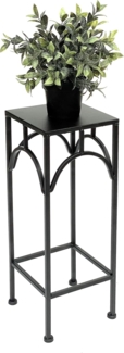 DanDiBo Blumenhocker Metall Schwarz Eckig 50 cm Blumenständer 96132 S Beistelltisch Blumensäule Modern Pflanzenständer Pflanzenhocker