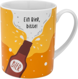 GRUSS & CO XL-Tasse Motiv "Bitte" | lustige Kaffeetasse, Porzellan, großer Becher 60 cl | Männergeschenk, Partygeschenk | 48970
