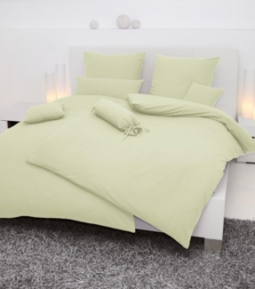 Hochwertige Janine Soft-Seersucker Bettwäsche PIANO | Verschiedene Grössen und Farben 240x220 / 2x 80x80 cm lind (16)