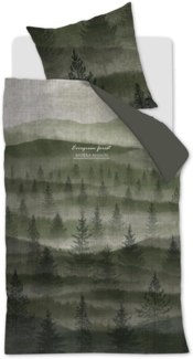 Beddinghouse Bettwäsche beddinghouse Bettwäsche EVERGREEN (155x220 cm, mit 1 Kissen) 135x200
