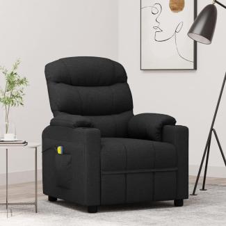 vidaXL Massagesessel Schwarz Stoff 348084