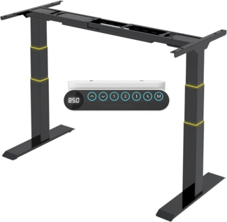 Flexispot E6 Höhenverstellbarer Schreibtisch Elektrisch höhenverstellbares Tischgestell GS- Geprüft 3-Fach-Teleskop, mit Memory-Steuerung und integriertes Anti-Kollisionssystem