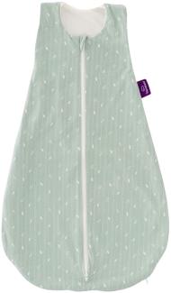 Träumeland GOTS Schlafsack LIEBMICH Blätter mint Größe 90