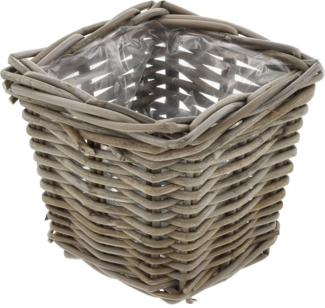 Pflanzer "Rattan" klein Blumenkasten Pflanzkorb Pflanzschale Blumentopf