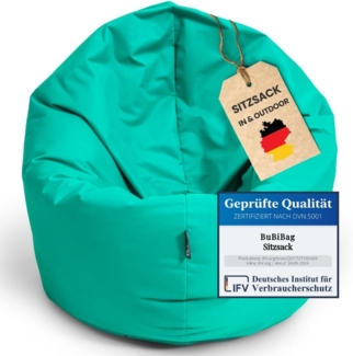 BubiBag XXL Sitzsack, mit Füllung, Ø 145 cm, türkis