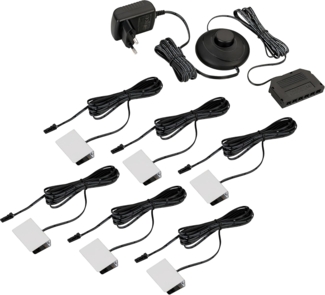 SEBSON Aufbauleuchte LED Vitrinenbeleuchtung 6er Set 12V - Glaskantenbeleuchtung warmweiß