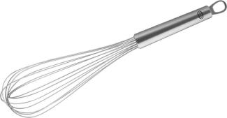 Dr. Oetker Kitchen Tools Stainless Steel Schneebesen, Schnee Besen, Küchenbesen, Küchenhelfer, Edelstahl, Silber, 35 cm, 1950