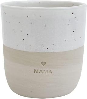 Wunderhübscher Steingut Becher, Mama, 320 ml, von Eulenschnitt