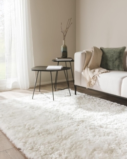 benuta Teppich Whisper, rechteckig, Höhe: 31 mm, Hochflorteppich Wohnzimmer, Schlafzimmer, Esszimmer, Flur, Weich