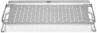 Weber Warmhalterost (42x20 cm), für Placha/Flat Top Grillplatten, aus Edelstahl, klappbare Beine, spühlmaschinenfest, ideal zum warmhalten von Speisen - Silber (6784)