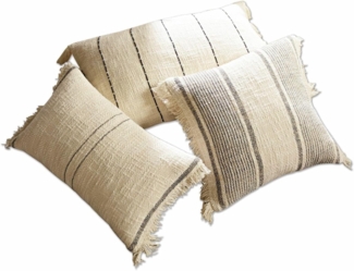 Mirabeau Kissenhülle Kissenhülle 3er Set Wallon beige, (3 Stück)