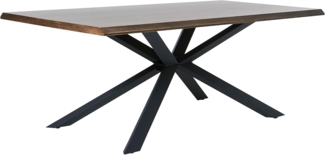 FJORDFORM Esszimmertische, Smoked Eiche, Schwarze Metallbeine