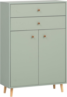 Schildmeyer Bjarne Highboard 701980, Pistazie, 77 x 33 x 113,4 cm