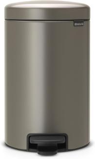 Brabantia 'NewIcon' Treteimer, Platinum, 12 Liter