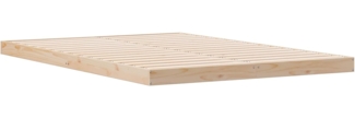 vidaXL Bodenbettgestell Natur 160x210 cm Massivholz Kiefer 869740