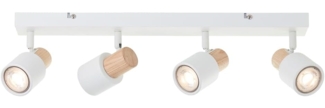 Brilliant AG Leuchten 10147-75 Pini Spotbalken 4-flammig weiß holz