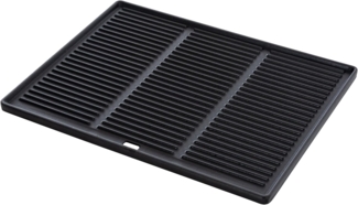 CLP Grillplatte aus emailliertem Gusseisen korrosionsbeständig,anthrazit 45.5 x 35 cm