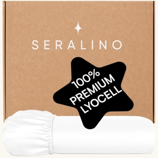 Seralino Spannbettlaken 100% Lyocell (Tencel), weiches, atmungsaktives Spannbetttuch, Gummizug: rundum, besonders weich, schnelltrocknend, atmungsaktiv, natürlicher Rohstoff