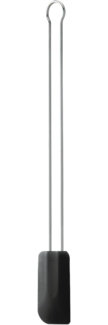 Rösle Silikon Teigschaber schwarz 26 cm