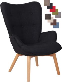 Lounger Durham Stoff schwarz