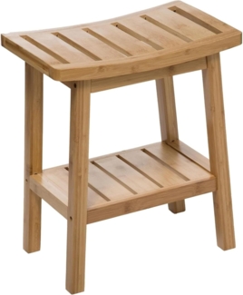 WELL HOME MOBILIARIO & DECORACIÓN Bambushocker, Harmonie, japanischer Zen-Stil, 46 x 39 x 25 cm (H x B x T)