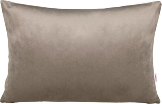 beties Kissenbezug Samt&Sonders, (1 Stück), kleine Samt Kissenhülle ca. 25x35 cm taupe