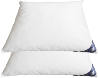 Welt der Träume Daunenkissen 2 Stück Daunenkissen Kopfkissen Kissen 40x40cm, 40x80cm, 80x80cm, Füllung: 60% Daunen/ 40% Federn, Rückenschläfer, Seitenschläfer, Bauchschläfer, Set, 100% Naturprodukt, Designed in Germany-Made in Europe