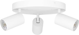 Eglo 900338 Spotleuchte TELIMBELA-Z GU10 3X4,9W H:9. 7cm Ø25cm weiß dimmbar mit Connect-Z Funktion