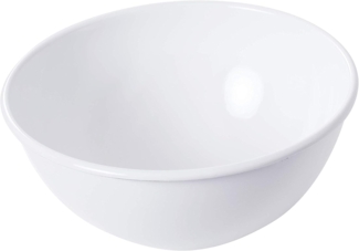 Riess Obst und Salatschüssel Emaille Weiß 22cm