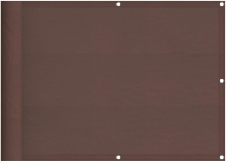 vidaXL Balkon-Sichtschutz Braun 75x1000 cm 100 % Polyester-Oxford 4000384