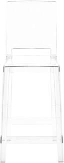 Set mit 2 Barstühlen WELLINGTON Transparent