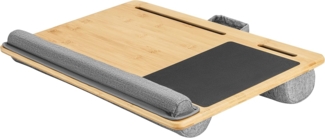 RICOO Laptoptisch LA0035, Laptop-Kissen mit Mauspad Laptop-Ständer Notebook Knietablett Holz