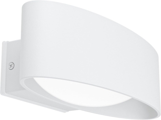 Eglo 98709 LED Außenwandleuchte CHINOA Up & Downlight weiß transparent L:27cm H:7,5cm T:13,5cm IP44