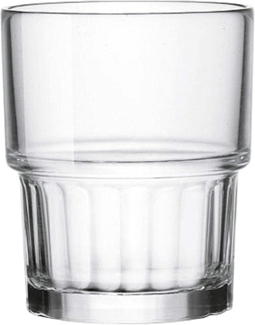 Bormioli Rocco Lyon Wasserglas 210 ml, stapelbar, gehärtetes Glas, 6 Stück