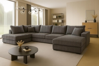 A&J MöbelLand GmbH Ecksofa VIENA mit Schlaffunktion, Bonellfederkern und Bettkasten, Viele Varianten zur Auswahl – wählen Sie Farbe!, TOP ANGEBOT!