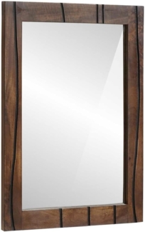 vidaXL Badezimmer Spiegel Wandmontiert Braun 50 x 2,5 x 70 cm 4018039