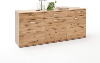 Sideboard Samir 2 Asteiche Bianco teilmassiv 180x78x44 cm Kommode