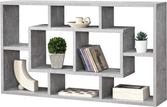 Wandregal Saputit 85x16x48 cm Betonoptik Grau en. casa