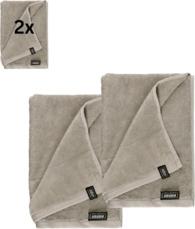 SCHÖNER WOHNEN-Kollektion Duschtücher Sense, Frottee (2-St), mit Velourborte, hautschmeichelnde Airtouch Qualität, super weich