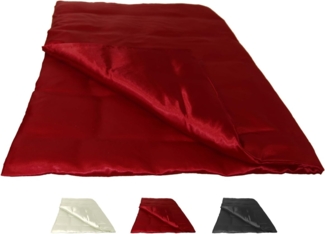 beties Bettbezug Glanz Satin, (1 St), Bettbezug ca. 155x220 cm Bettwäsche (karmin-rot)