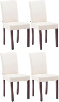 4er Set Esszimmerstuhl Ina Stoff cappuccino creme