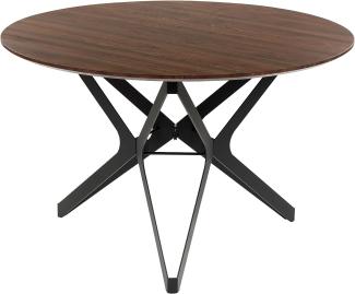 Esstisch ALURE 120 cm 120 cm Dunkler Holzfarbton