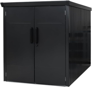 Westmann Fahrradgarage "Velos 2", schwarz, 222 x 133 x 151 cm (L x B x H)