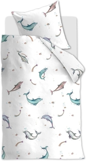 beddinghouse kids Bettwäsche Magical Dolphins, Größe 135x200/80x80 cm, multi
