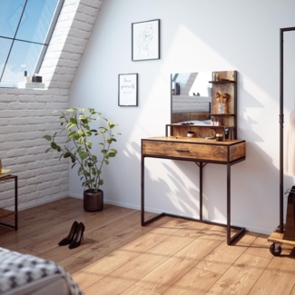 Schminktisch Fyrk Antikholz 80 cm Vicco