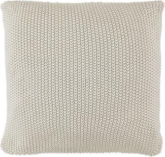 Marc O Polo Strick Dekokissen Plaid Nordic Knit oatmeal | Dekokissen 50x50 cm