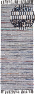 carpetfine Teppich Kelim Chindi, Wendeteppich, rechteckig, Höhe: 6 mm, handgewebt, Fleckerlteppich mit Fransen, auch vielen in Läufergrößen