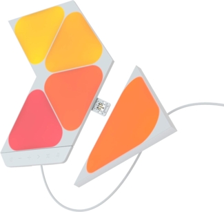 nanoleaf LED Panel Shapes Triangles Mini, Dimmfunktion, LED fest integriert, Farbwechsler, Starter Kit - 5 PK, Modulares Stecksystem, Smarte Technologie