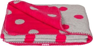 Yogilino Babydecke, 75x100 cm, grau melange / pink