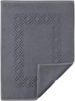 Denver Badvorlage Badteppich 50x70cm grau 1200g/m² 100% Baumwolle